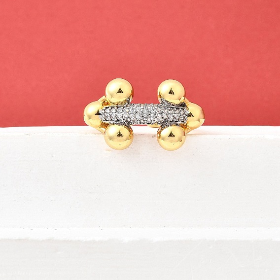 Манжеты из латуни с микро паве кубический цирконий для женщин