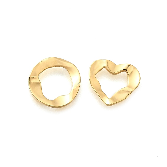 Латунные витые соединительные кольца, долговечный, реальный 18 k позолоченный