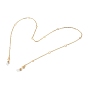 304 Stainless Steel Heart Link Cable Chain Necklaces, EyeGlass Chains