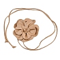 Flower PU Leather Wrap Waist Belts for Women