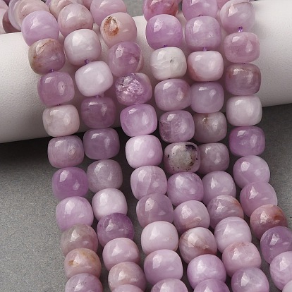 Natural Kunzite Beads Strands, Old Style Barrel Beads