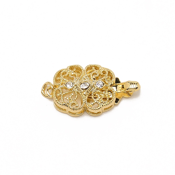 Messingfeld Strass Spangen, Blume
