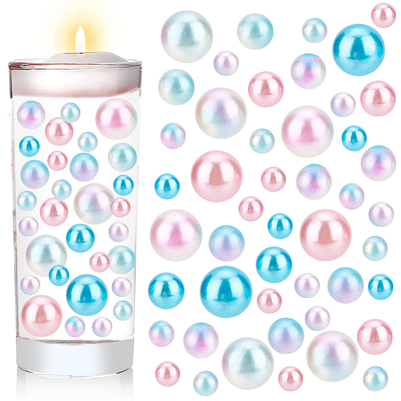 АБС-пластик и искусственный жемчуг из пластика, неочищенные / без отверстий, круглые