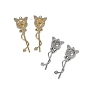 Brass Micro Pave Cubic Zirconia Pendants, Cat