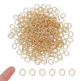 Unicraftale 400шт. 304 Замкнутые соединительные кольца из нержавеющей стали, спаянные между собой, овальные