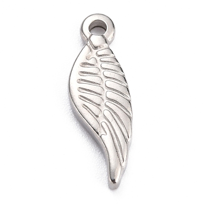 Pendentifs en acier inoxydable, ailier