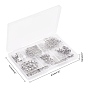 DIY Jewelry Kits, with 304 Stainless Steel Bead Caps & Pendants & Ribbon Ends & Earring Hooks & Lobster Claw Clasps & Chains