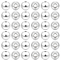 180Pcs 925 Sterling Silver Spacer Beads, Round