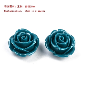 Synthetic Coral Carved Beads, Dyed, Flower