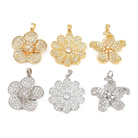 Латунные микро проложить кубического циркония подвески, 