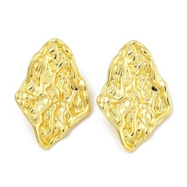 Rack Plating Brass Stud Earrings, Cadmium Free & Lead Free