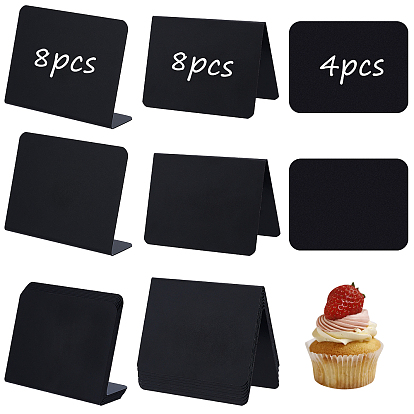 20шт 3 стили стираемая акриловая настольная рамка для карточек, прямоугольные