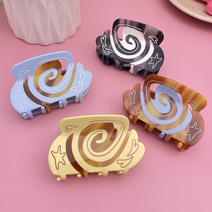 Заколки для волос из ацетата целлюлозы с вихревым узором