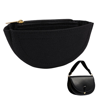 Полукруглый войлочный органайзер для сумок, войлочный органайзер для сумок с застежкой-молнией