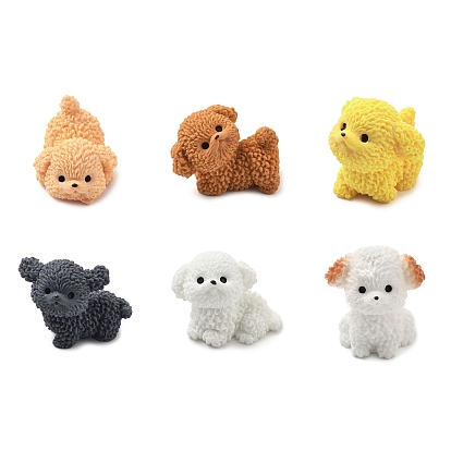 Милые украшения для выставки собак из смолы, для украшения рабочего стола домашнего офиса