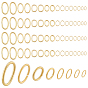 800 piezas 8 estilos 304 anillos de salto de acero inoxidable, anillos del salto abiertos, oval