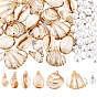 DIY Jewelry Making Kits, including Electroplate Shell Pendants and Resin Imitation Pearl Pendants