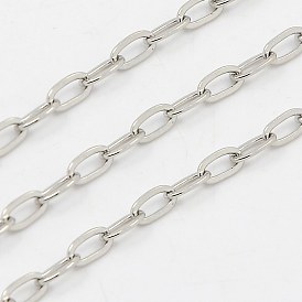 304 cadenas de cable de acero inoxidable, soldada, Plano Oval