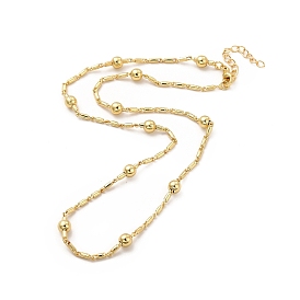 Ожерелье из латунной спутниковой цепи с реечным покрытием для женщин, без свинца и без кадмия
