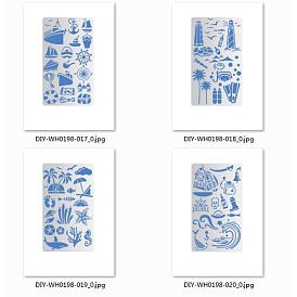 Nautical Theme Steel Cutting Dies Stencils, for DIY Scrapbooking/Photo Album, Decorative Embossing DIY Paper Card