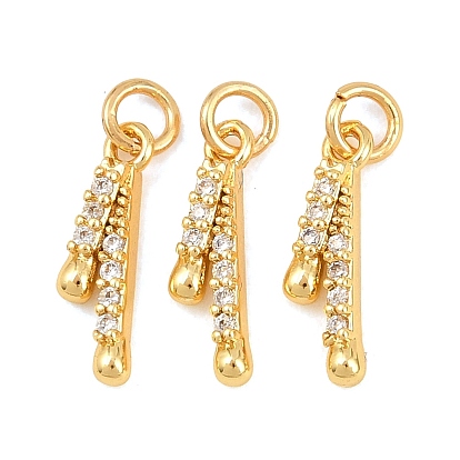 Латунные микро проложить кубического циркония прелести, без свинца и без кадмия, стойки покрытие, долговечный