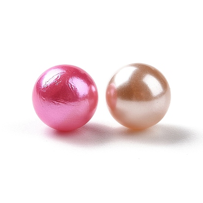 Imitation Pearl Acrylic Beads, No Hole, Round