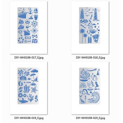 Nautical Theme Steel Cutting Dies Stencils, for DIY Scrapbooking/Photo Album, Decorative Embossing DIY Paper Card