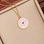 Jewelry personality dripping eye pendant temperament stainless steel collarbone chain necklace N1090