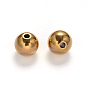 Ionenplattierung (IP) 304 Runde Perlen aus Edelstahl, 10 mm, Bohrung: 2 mm