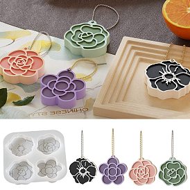 Flower DIY Silicone Pendant Molds, Decoration Making, Resin Casting Molds, For UV Resin, Epoxy Resin Jewelry Making