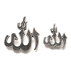 304 Stainless Steel Pendants, Islamic Allah Charm