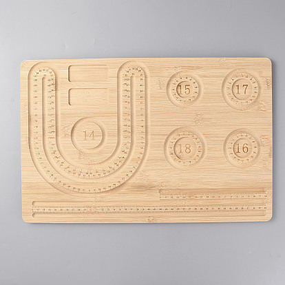 Доски для дизайна прямоугольного деревянного браслета, для изготовления ювелирных изделий из бисера, браслета, ожерелья