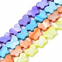 Freshwater Shell Beads Strands, Dyed, Butterfly