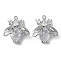 Brass Glass Charms, Bee