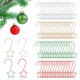 100шт. 4 цвета звездчатые крючки-вешалки из нержавеющей стали