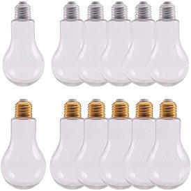 Creative Plastic Light Bulb Shaped Bottle, Party Decor