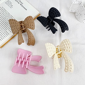 Bowknot Plastic Large Claw Hair Clips, Hair Accessories for Women & Girls