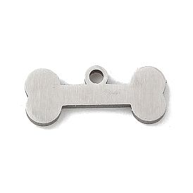 201 прелести нержавеющей стали, лазерная резка, амулет из собачьей кости, анти-тускнение