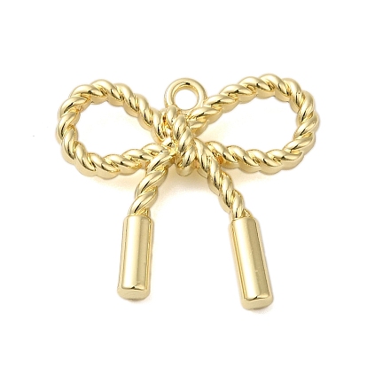 Crémaillère pendentifs en alliage placage, sans cadmium et sans plomb, bowknot