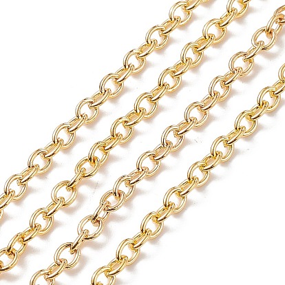 Iron Cable Chains, with Spool, Unwelded, Lead Free & Nickel Free & Cadmium Free