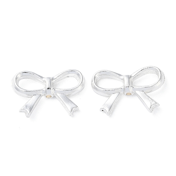 Alloy Beads, Long-Lasting Plated, Bowknot