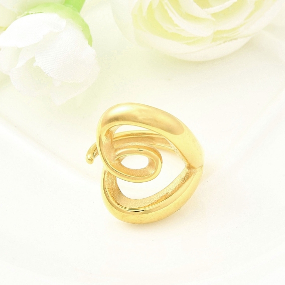 304 из нержавеющей стали манжеты кольца, сердце, ионное покрытие (ip), ручная полировка