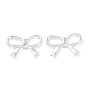 Alloy Beads, Long-Lasting Plated, Bowknot