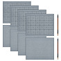 8Pcs 2 Styles Reusable Non-woven Fabrics Water-Writing Cloth, for Practicing Chinese Calligraphy or Kanji, Rectangle, with 2Pcs Chinese Calligraphy Brushes Pen