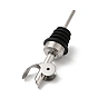 304 Stainless Steel Self Closing Wine Pourers, Auto Flip Wine Bottle Stoppers with TPE Dust Cap