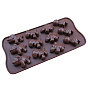 Silicone Dinosaur Molds, with 15 Cavities, Reusable Bakeware Maker, for Fondant Baking Chocolate Candy Making