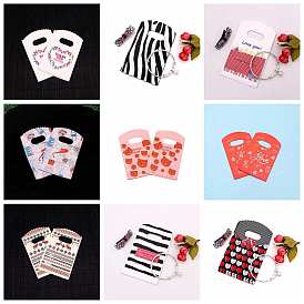 50Pcs Rectangle Plastic Gift Bag, Candy Shopping Packaging Bags