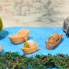Resin Boat Ornaments, Micro Landscape Home  Accessories, Pretending Prop Decorations