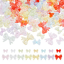 160 шт 16 стили прозрачные акриловые бусины, бантом