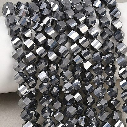 Терагерц каменные бусы пряди, граненые, твист